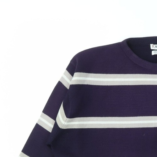 RRAPIDFIRE Mens Purple Striped Acrylic Blend Sweatshirt Size S - Picture 5 of 12