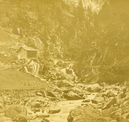 Deutschland Wassermühle Zwieselstein altes Stereoview Foto Radiguet 1860 - Bild 1 von 3