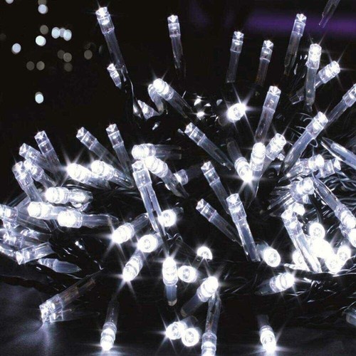 30m Bright White Indoor Outdoor ChristmasLED String Lights (300 bulbs) - Picture 2 of 4