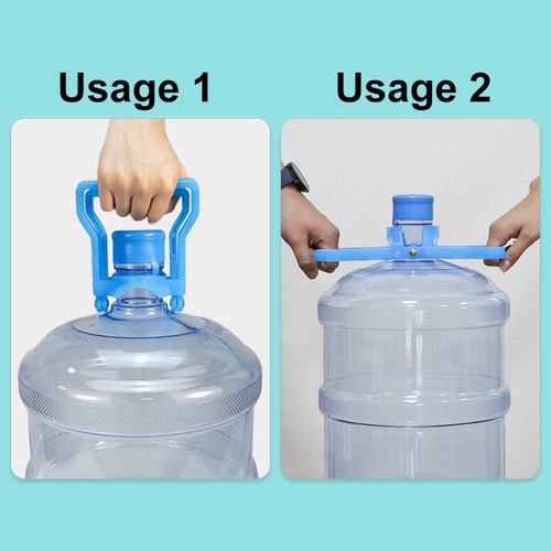 Bucket Plastic 5 Gallons Bottled Carrier Handle Easy Lifting Energy Saving ṯ - Foto 2 di 15