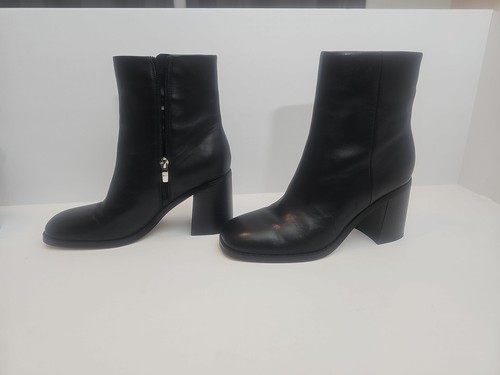Marc Fisher Womens Lysia Boot Black Leather Size 9.5 M - Picture 3 of 9