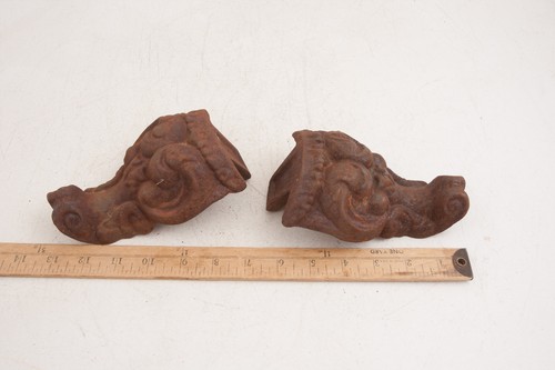 Par de herrajes para bañera de hierro fundido pies ornamentados 6" (A5L) piezas de esclavitud decoración de desplazamiento - Imagen 5 de 8