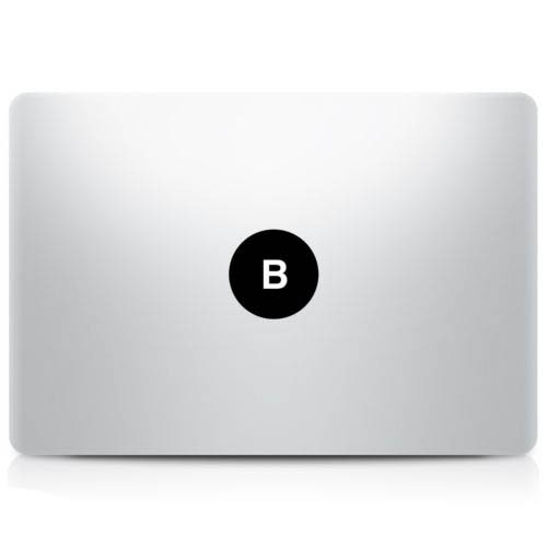 Alphabet letter 'B' Macbook Sticker Laptop Decal Mac Pro Air Retina 11 13 15 17" - Picture 1 of 1