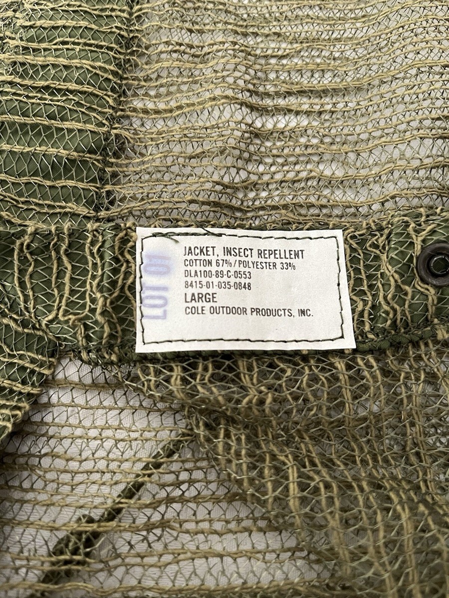 フォロー割引適用!1of1 VintageMilitary UPCYCLE B Rare Vintage US army Mosquito Net Jacket Size Large New With