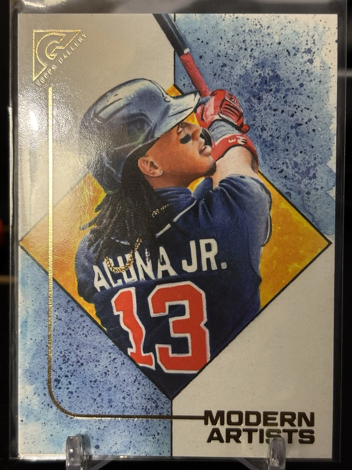 Ronald Acuna Jr. 2021 Topps Gallery Modern Artists MA-2  Art By Josh Trout