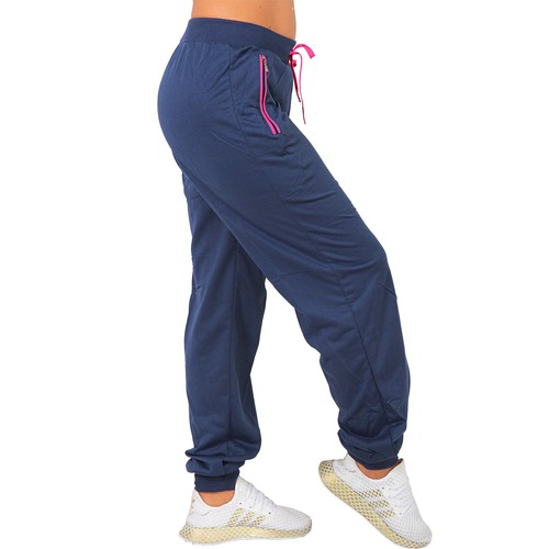 Hose Jogging bunter Reißverschluss Trainingshose Sporthose Fitness Taschen lang - Picture 8 of 27
