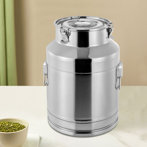Lata de leche de acero inoxidable de 28 L cubo de leche cubo de vino lata de leche jarra 304 - Imagen 14 de 17