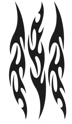 2 Stammesdolch temporäre gefälschte Tattoos Wasserpoof Stärke Kraft Körpertransfers - Bild 2 von 3