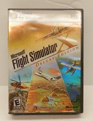 Microsoft Flight Simulator X Deluxe Edition - 2 Discs & Instructions