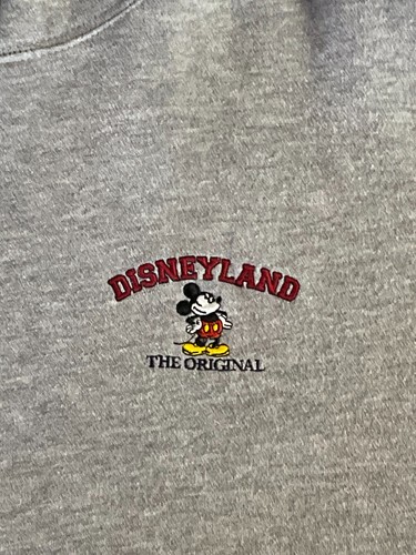Disneyland Resort 1955 Mickey Mouse Walt Disney Gray Full Zip Hoodie Size XL - Picture 5 of 12