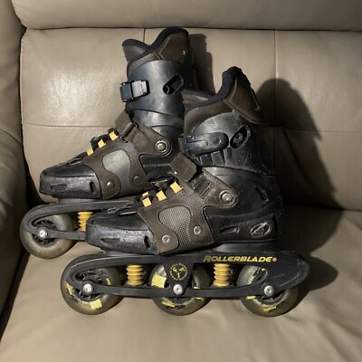 ROLLERBLADE OUTBACK X3 Wheel Inline Skates | RARE Full Suspension Frame Size 8