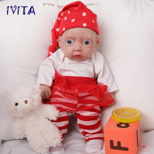 28cm Newborn Accompany Silicone Rebirth Baby Doll Toy Girl Xmas Gift Waterproof - 第 1/12 張圖片