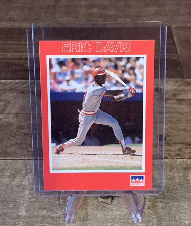 1990 STARLINE LONG JOHN SILVER ERIC DAVIS CINCINNATI REDS #38