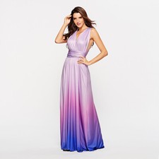 Women Sexy Dress Multi Way Wrap Convertible Cross Bandage Infinity Maxi Dress