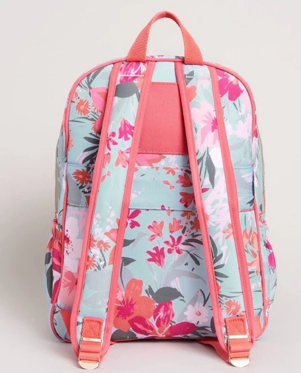 Mochila SPARTINA 449 Island Alljoy Landing Floral Rosa Bolso Escuela Trabajo BOLSO NUEVO CON ETIQUETAS Foto 2 de 3