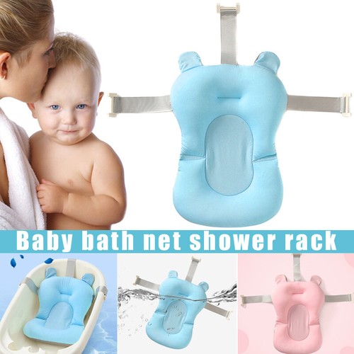 Baby Bath Tub Pillow Pad Air Cushion Mat Floating Soft Seat Infant-Newborn - Picture 3 of 16