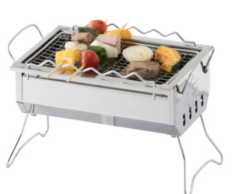Yakitori grill japanese mini hibachi logos charcoal barbecue camping stainless