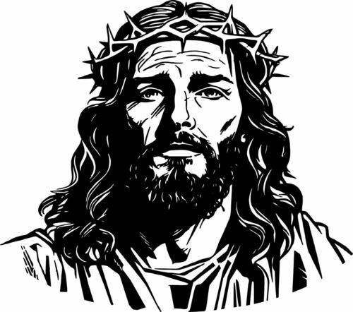 Jesus Christ Christian Lord Crown GOD King Car Truck Window Vinyl Decal Sticker - Picture 1 of 2