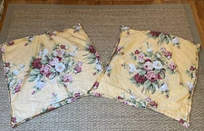 Pair Ralph Lauren Kathleen Euro Pillow Shams Cotton Sateen