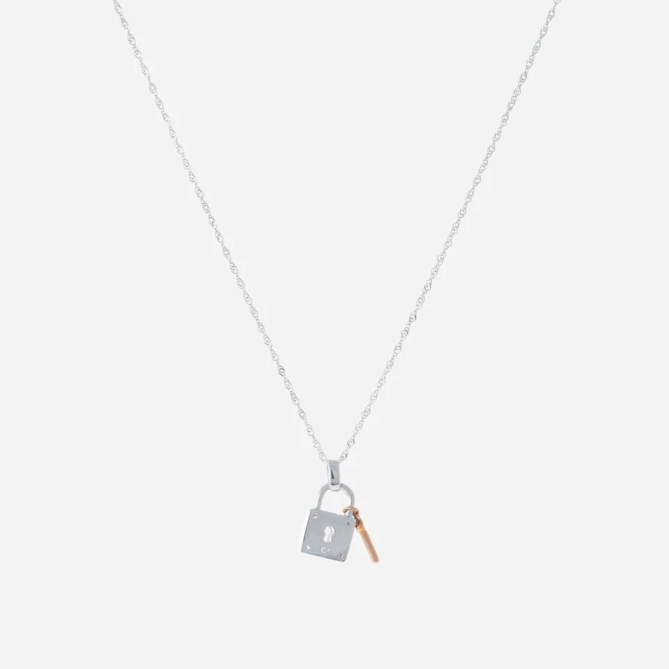 Regalo San Valentino: Collana pendente donna OSA in Oro Bianco e Diamanti - Immagine 2 di 2