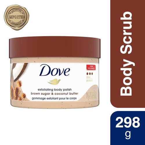 Dove Exfoliating Body Polish Scrub for Dry Skin with Brown Sugar Coconut 300gm - Picture 2 of 4