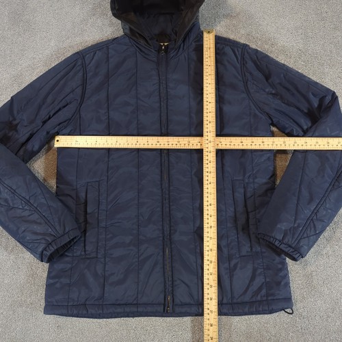 G-Star Jacket Men Large Blue Padded Lined Hooded Correct Overshirt Military Coat - Picture 3 of 11