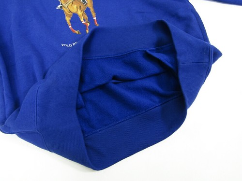 *KLEINER DEFEKT* Polo Ralph Lauren Polo Bär Kapuzenpullover Parka - blau - Gr. L - Bild 4 von 5