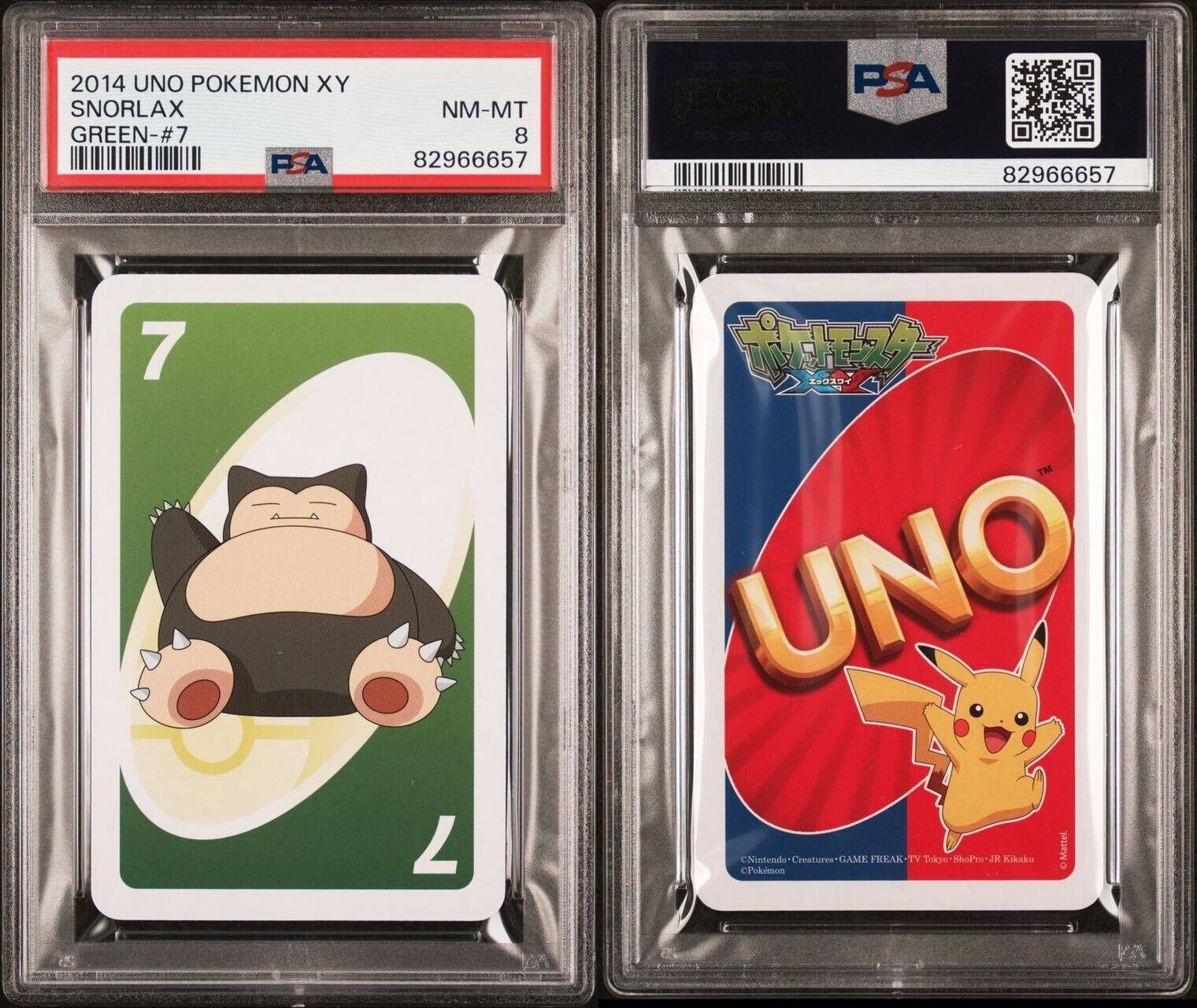 PSA 8 2014 Pokemon Uno XY Snorlax POP 1, Three Higher