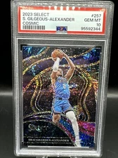 2023-24 Panini Select Courtside Cosmic SP Shai Gilgeous-Alexander PSA 10 Thunder