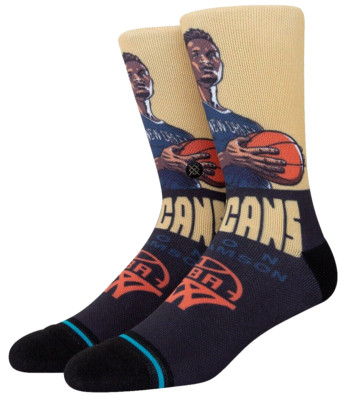 Stance Zion Williamson, Orleans Pelicans, Crew Socks, Size: Men's Large,