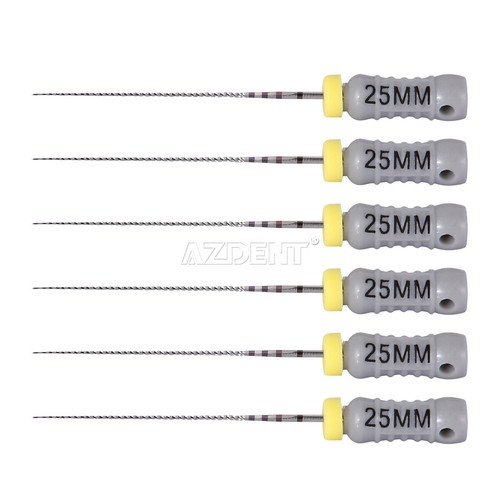 AZDENT Dental Stainless Steel C File Endo Root Canal 25mm Hand Use #6 #8 #10 - Picture 21 of 25