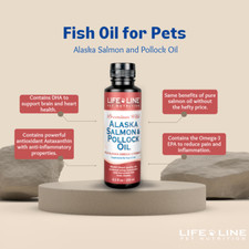 Life Line Pet Wild Alaska Omega-3 Wild Salmon Wild Pollock Oil Blend for Pets