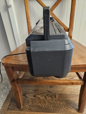 Vintage HITACHI Boombox TRK-3D30WH 3D Super Woofer Twin Drive