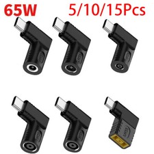 5/10/15pc Laptop Charger Converter TO USB Type C PD Power Charging Cable Adapter