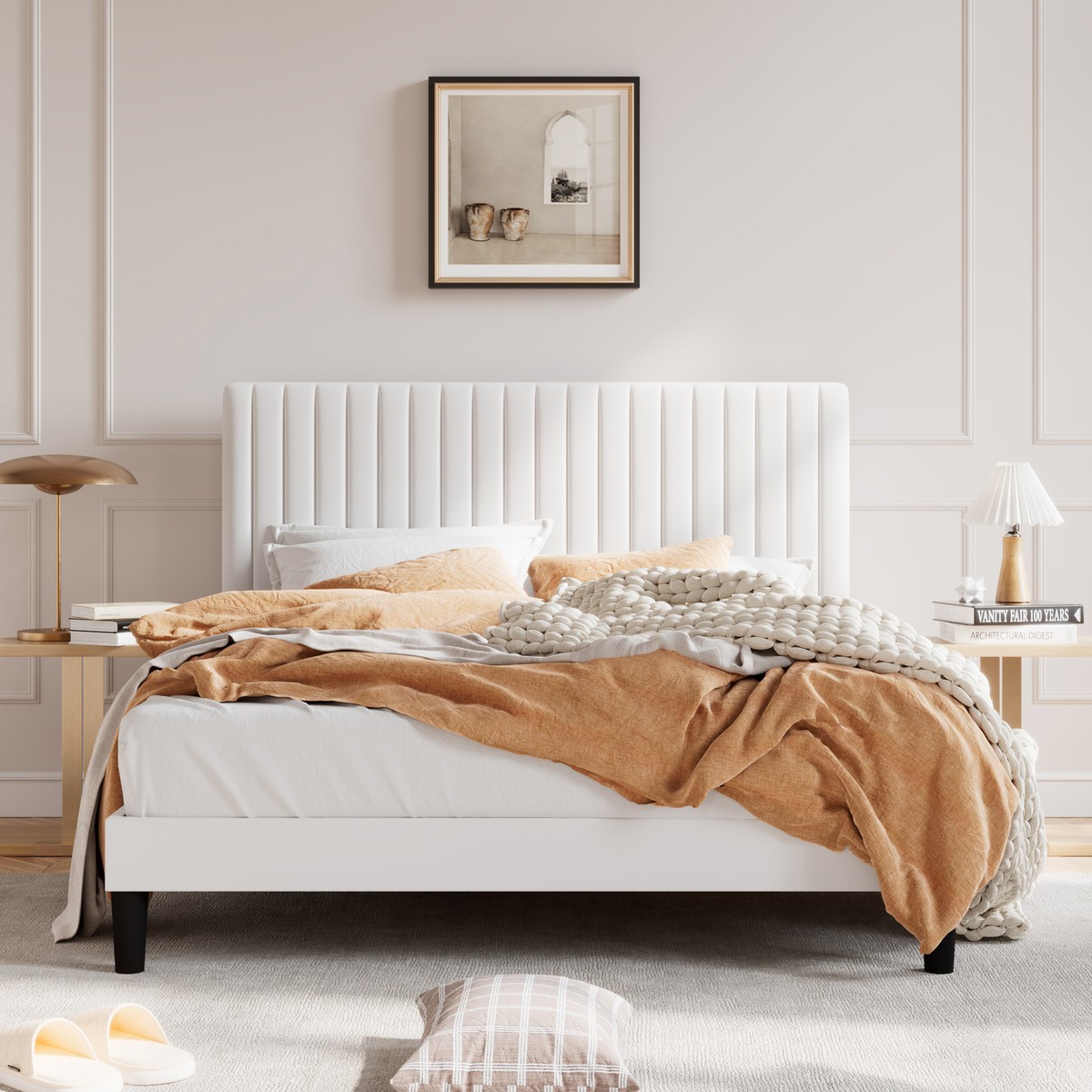 King headboard off white Clearance