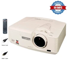 DLP Projector 4300 Lumens Bright Color for Bar 3D Ready HD HDMI w/Accessories