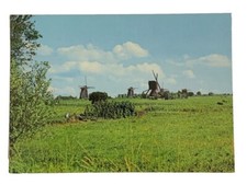 Dutch Windmill Kinderdijk Holland Netherlands Postcard Unposted