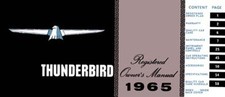 1965 Ford Thunderbird Owners Manual 1965 Ford Thunderbird Owners Manual