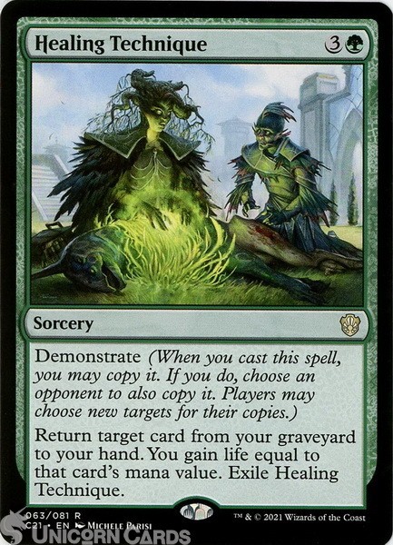 Healing Technique Rare Mint MTG Card :: :: Strixhaven Commander Decks 2021 :: ::
