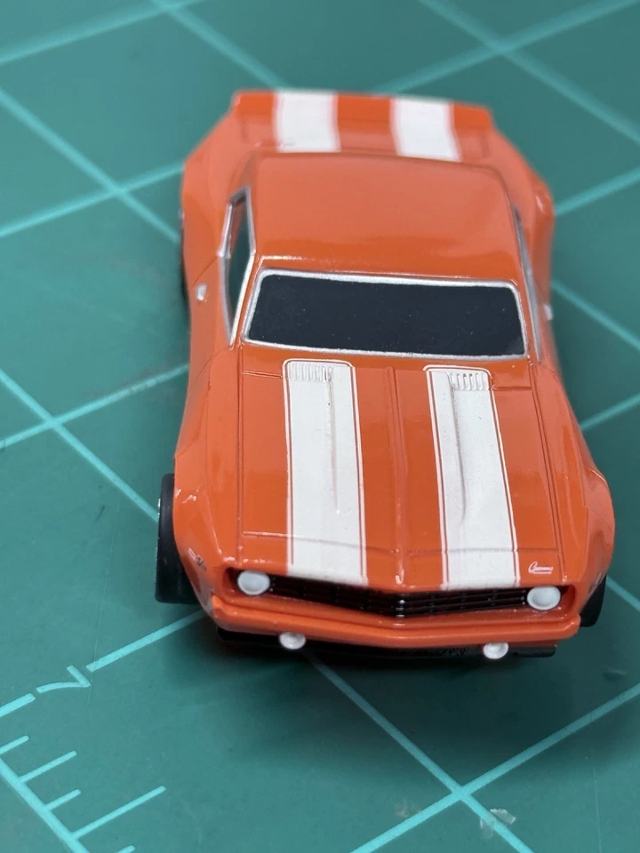 RARE  AFX RACEMASTERS MEGA G, '69 CAMARO Z-28, ORANGE/WHITE,  NEW MInt Set Only - Image 4 of 4