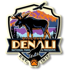 Denali National Park Magnet by Classic Magnets, Series