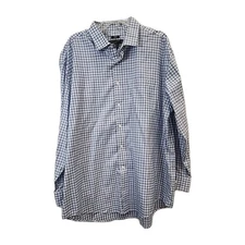 Pronto Uomo Striped Long Sleeve Button Up Dress Shirt Size 18 34/35 1121-72