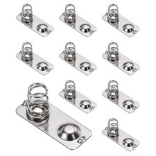 10Pcs Battery Spring Contact 20 x 8mm Positive Negative Bipolar, Two Way