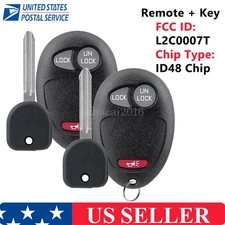 2 For 2009 2010 2011 2012 Chevy Colorado Keyless Entry Remote Control Fob + Key
