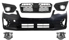 Front Bumper Cover Fascia & Grille Assembly Kit For 2012-2014 Subaru Impreza