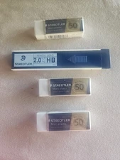 Vtg Staedtler 2.0mm Pencil Lead and 3 Erasers