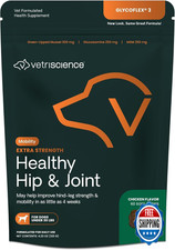 VetriScience GlycoFlex Extra Strength Hip Joint Chews Small Dog 60ct Chicken