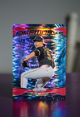 #ad 2025 Panini Prizm Bubba Chandler Fireworks Red Pulsar Prizm 399 MINT FRESH PULL $15.00
