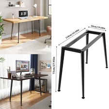 1 Set Industrial Steel Table Base 110x50cm Rectangle Frame for Dining Table Desk