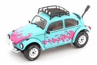 1:18 Solido Vw Beetle Baja Vice City Tribute 1976 Turquoise/Pink
